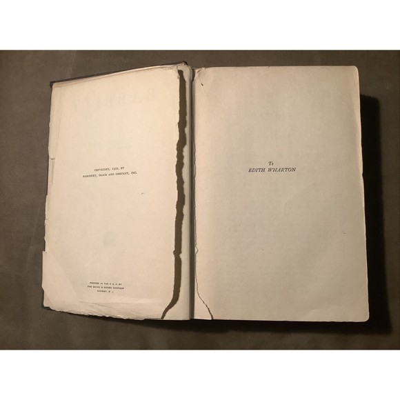 ANTIQUE BABBITT by SINCLAIR LEWIS HARDCOVER 1922 Literature 1st edition - Picture 6 of 16